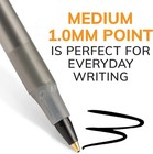 Pack Of 10 Ballpoint Pen - Black Ink Ball Point Pens For Office Writing School