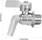 Beer Faucet  200psi 1 2  Keg Faucet Tap  Stainless Steel Adjustable Tap Spigot F