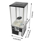 Gumball Machine Vending Coin Bank Vintage Candy Dispenser  Black Modern