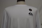 New Quiksilver Men s Long Sleeve Rash Guard White Upf 50 Quick Dry Swim Shirt M
