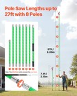 Manual Pole Saw Extendable Pole Tree Pruner 3 87 - 27 Ft With Scissors