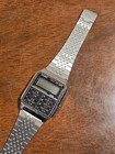 Vtg Casio Ca-502 Alarm Chronograph Digital Watch Stainless Steel Needs Battery