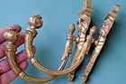 Pair Of French Antique Bronze Curtain Tie Backs   Made 19th Century