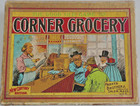 Antique 1887 Game Of Corner Grocery By Parker Brothers With Money Box Complete 