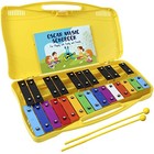  Glockenspiel Xylophone   25 Note Colorful Metal Keys Xylophone For Kids Yellow