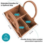 Cute Castle 2 Pack Diaper Caddy Organizer - Portable Baby Large  Caramel 