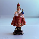 Infant Jesus Of Prague Resin Statue - 8  Catholic Figurine   Ni  o De Praga