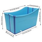    large   bath Bucket Adult Folding Foldable Bathtub Barrel Spa Household Family