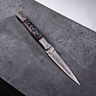 Custom Hand Made Hunting Boot Knife Hand Forged Damascus Steel Blade 2841