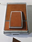 Vintage Polaroid Sx-70 Land Camera Folding Chrome Brown Leather Case Untested