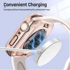 2 In 1 Waterproof Case With Screen Protector For Apple Watch 46 42 45 44 41 40mm