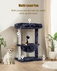 Syandlvy Small Cat Tree For Indoor Cats  Activity Cat Tower With Scratching P   