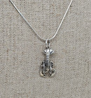 Sterling Silver Lobster Necklace Pendant And Matching Cuff Bracelet Vacay Beach
