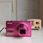 Nikon Coolpix S6200 16 Mp Digital Camera 10x Optical W battery Sd Card - English