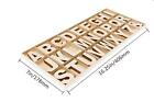 162 Pieces 2 Inch Wooden Letters With Storage Tray  2 In Wood Alphabet Letter   