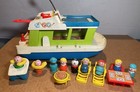 Fisher Price Little People Happy Houseboat 985 Complete 17 Pieces