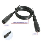Dc Plug Power Adapter Cable 24v 12v 5a 2 1x5 5mm Female To Female Cctv 5pcs