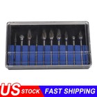 Usa Dental Lab 2 35mm Shank Polishing Bur Drills Carbide Steel Burs Burrs 10 Pcs