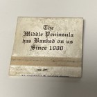 Vtg  bank Of Middlesex  Urbanna Deltaville Saluda Virginia Matchbook W Matches 