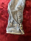Vtg Polo Ralph Lauren Country Distressed Denim Button Up Farm Shirt Mens Lg Y2k