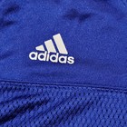Ku Adidas Kansas Jayhawks Blue Cropped Football College Jersey Top Womens Xl