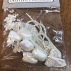 Wedding White Satin Tulips With Pearls Millinery Flowers Spray