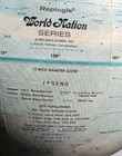 Vintage 1960s Replogle World Nation Series 12  Raised Relief Globe Ussr Usa