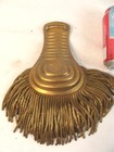 Antique Original Wwl Italian Pair Brass Epaulettes