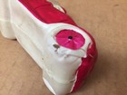 Vintage Japan Celluloid Christmas Santa Driving A Red Roadster W parcels   Tree