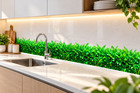 Eco Nature Grass Wall Decal Stickers Art Decor Green Plant Leaves Home Mural Diy