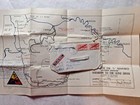 Htf Ww2 Letter   Map Advance Of 5th Armored 46th A i b Co A Command Squad Signed