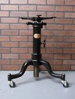 Antique Vintage Industrial  Satellite Adjustable Table Cast Iron Base