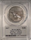2017 1 Oz American Platinum Eagle Ms-70 Pcgs  first Day Of Issue 