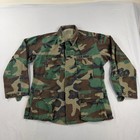 Us Army Combat Coat Woodland Camouflage Ripstop Bdu Jacket Mens Medium Regular