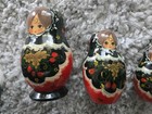 Vintage Ussr Matryoshka Nesting Dolls Set Hand Painted Russian 6pc