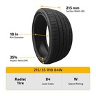 Set Of 4 Uhp Racing 215 35zr18 84w Tire 7 4mm Tread 420aa Bsw 50000 Miles