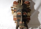 Vintage African Tribal Mask - Senufo Kpelie Tribe  Hand-carved In C  te D ivoire