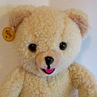 Vtg Russ Berrie Snuggle Bear Stuffed Plush 15  Teddy Bear Fabric Softener 1985