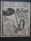 6 Clara Bow 1927-31 Movie Film Ads  it  Girl  no Limit   dangerous Curves 