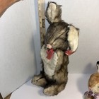 Bunny Rabbits Stuffed Animal Plush Toy Vtg 50s 60s Easter Bunny Plush Lot Of 2