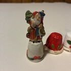 Lot Of 4 Vintage Christmas Thimble Collection Enesco   Other Figural Porcelain