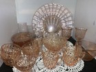 Pink Depression Glass Lot Mixed Lot