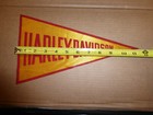 Vintage Harley Davidson Motorcycle Mini Pennant