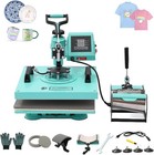 6 In 1 15 x15  Heat Press Machine Transfer Sublimation T-shirt  mug plate Hat