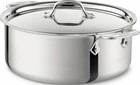 All-clad 6-qt 4506 Ss Tri-ply Soup Pot  With Lid  dent 