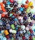 1 Lb - Deluxe Raised Dot Bead Mix From India - Handmade - Crafts jewelry