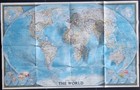 Full Set 6 National Geographic Maps The World 1930 - 1990 Rare Vintage Collect 