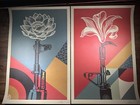 Shepard Fairey Obey Giant    ar-15   Ak-47    Art Print Poster Set Signed Lithograph