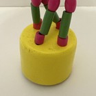 Vintage Wooden Push Puppet Giraffe Toy Collapsible Dancing Animal Figure 7   