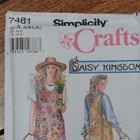 Simplicity 7481 Daisy Kingdom Apron Sewing Pattern Misses S-xl 10-24 Vtg Uncut